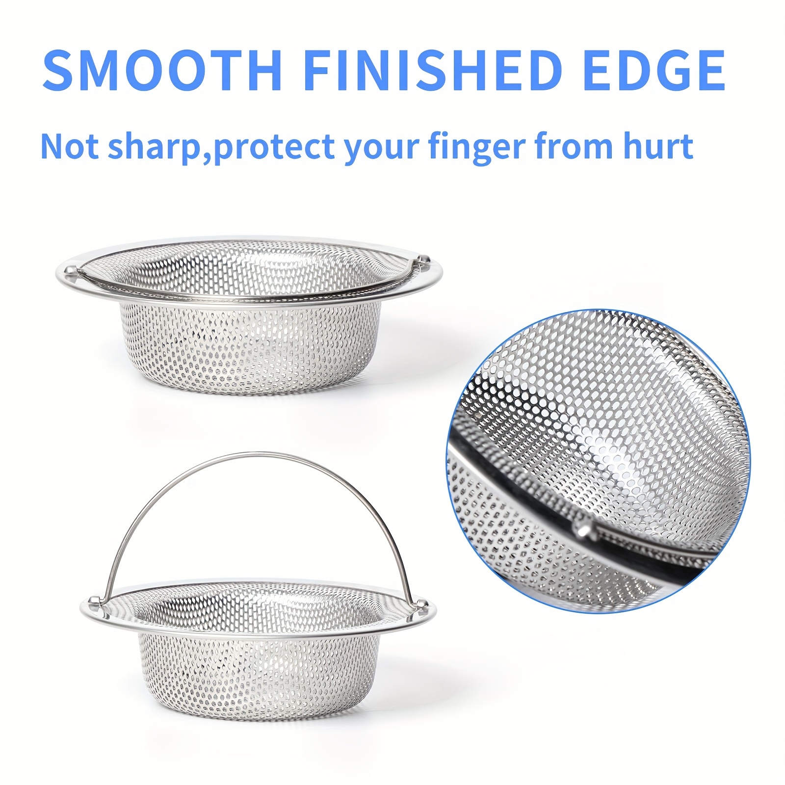 1Pc Stainless Steel Mesh Kitchen Sink Strainer Disposer Plug Drain