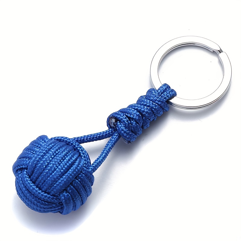 Lanyard Braided Rope Keychain Key Ring Key Holder Carabiner Clips Camping  Hook - Temu
