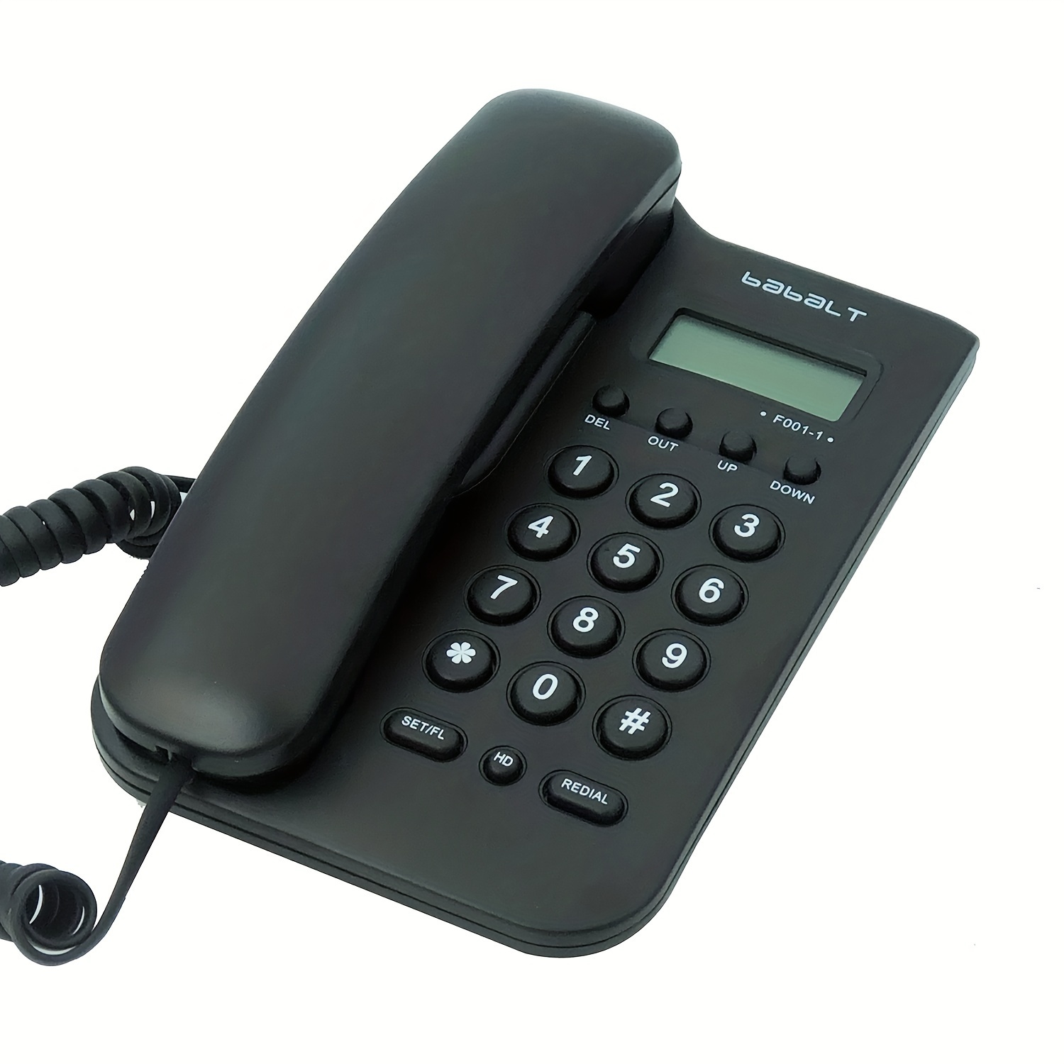 Teléfono Básico De Línea Fija, Identificador De Llamadas Simple FSK/DTMF  Con Pantalla LCD Para Mostrar El Número De Llamada Entrante, Teléfono  Analógi
