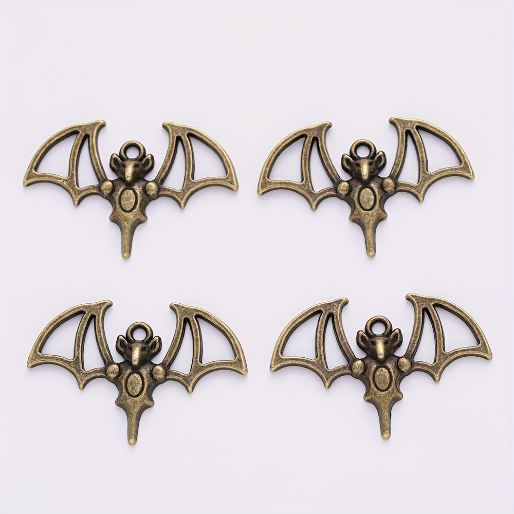 Vintage Bat Pendant Halloween Alloy Enamel Bat Charms Bulk - Temu