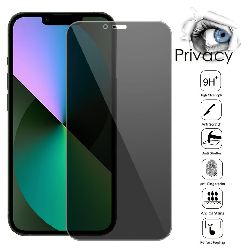 Udfyld bevægelse Opgive Anti Spy Screen Protector For Iphone 13 12 11 Pro Max Privacy Tempered  Glass For Iphone Xs Max Xr 7 8 6 Plus 2020se Privacy Film - Cell Phones &  Accessories - Temu