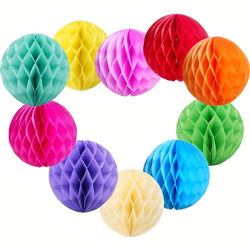 Colored Paper Honeycomb Ball Festival Honeycomb Lantern Ball - Temu