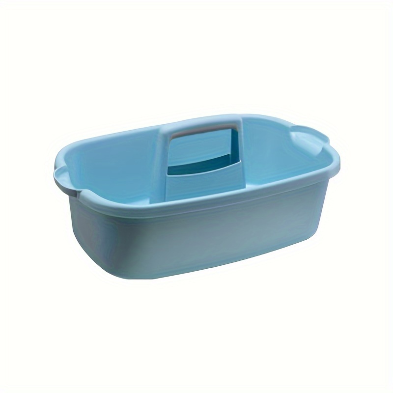 Large Plastic Storage Basket With Handle Portable Shower - Temu