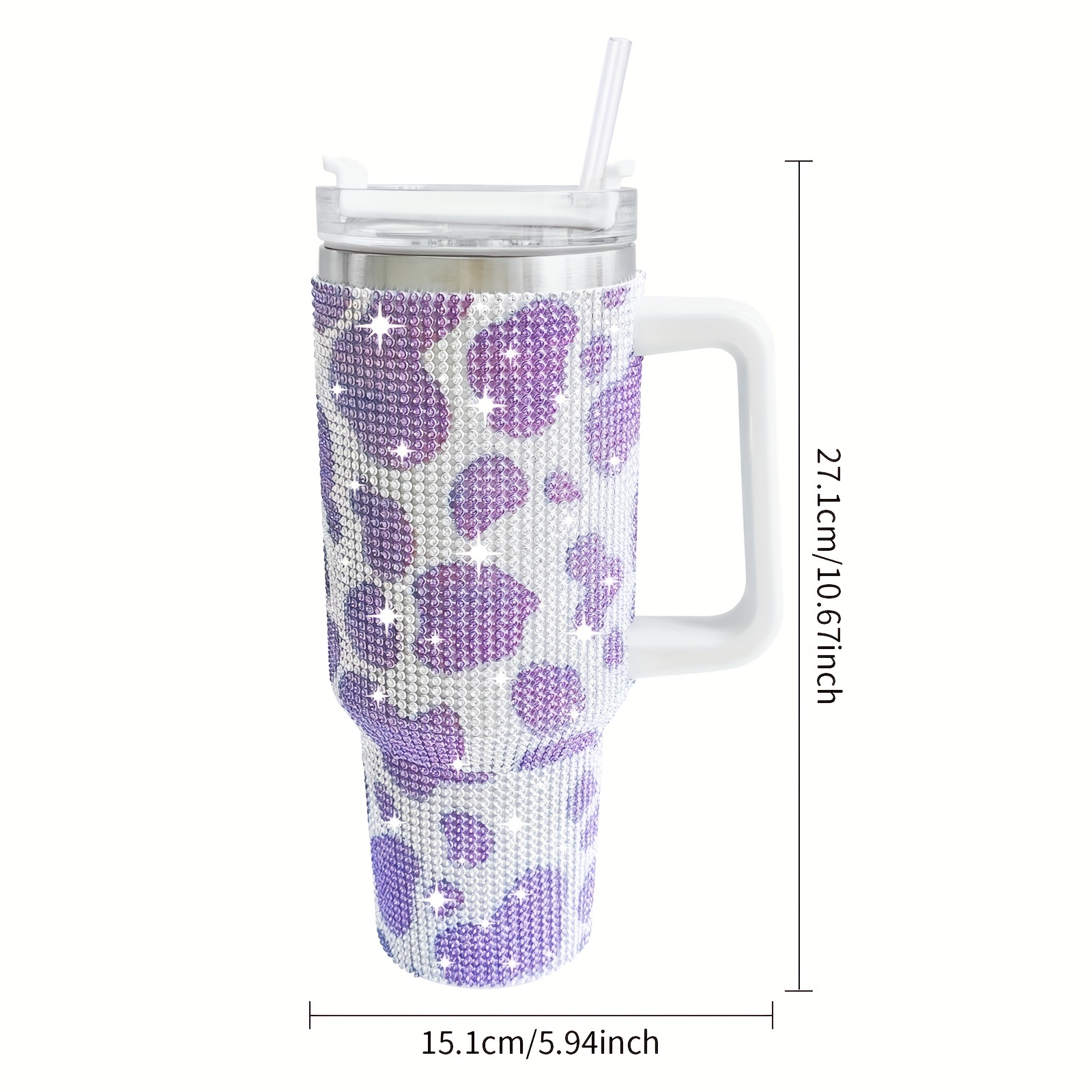 1pc Insulated Cup/bubba Cup Large Capacity Water Cup With Straw