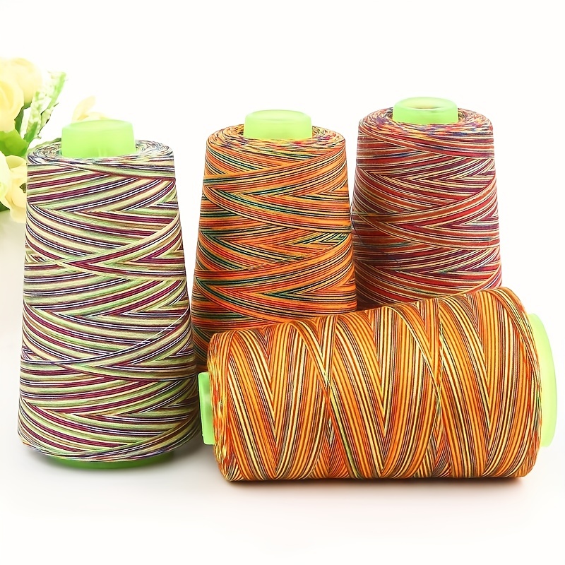 Diy Hand sewn Thread 40s/2 Rainbow Sewing Thread Gradient - Temu