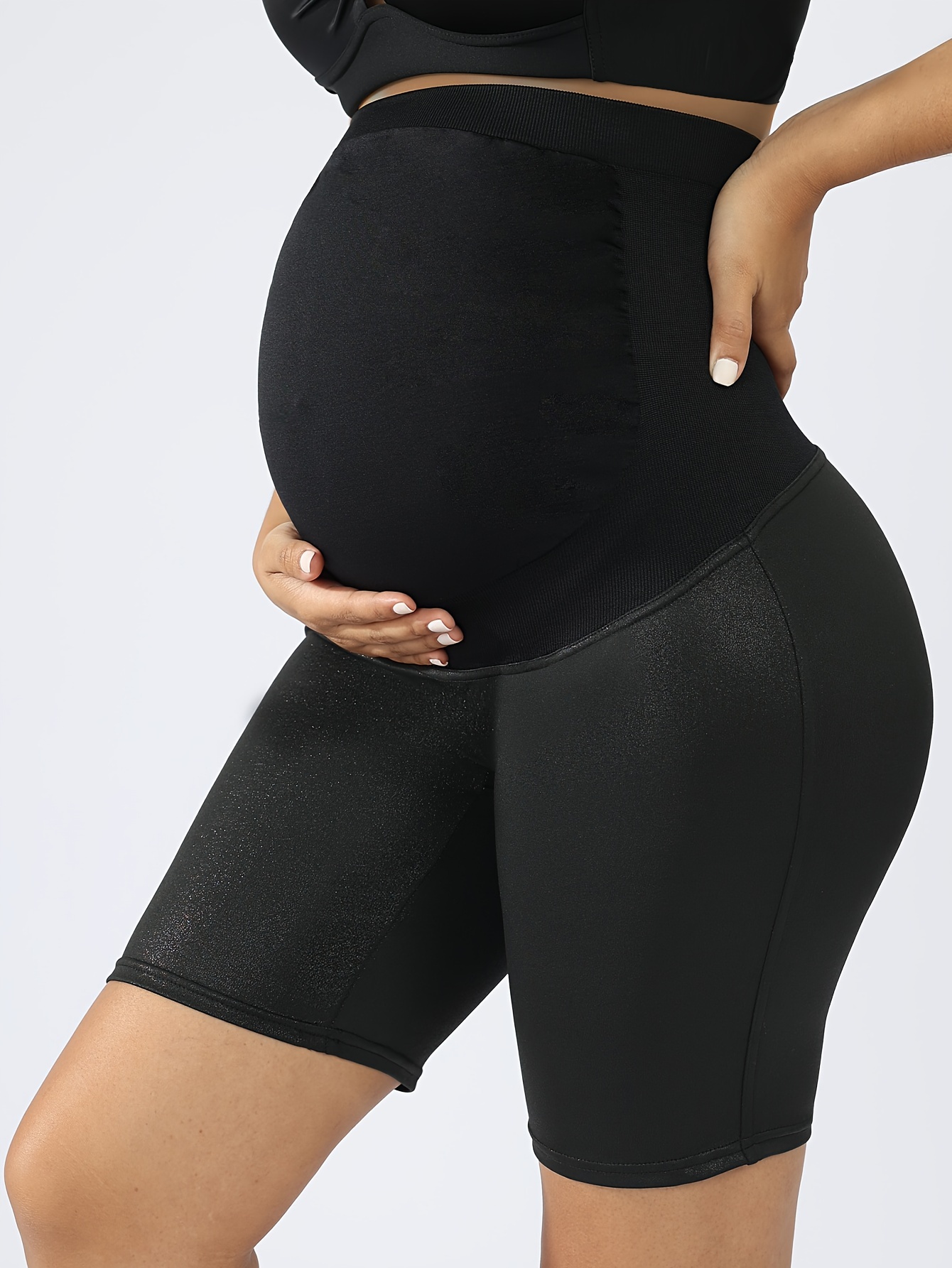 Pregnant Women's Sportswear High Stretch Breathable Short - Temu