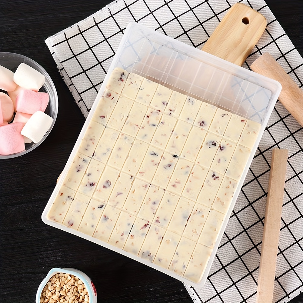 Moule à nougat, moule à nougat en silicone tapis antiadhésif bricolage  outils de bonbons au chocolat ensemble de rouleau à pâtisserie en bois :  : Cuisine et Maison