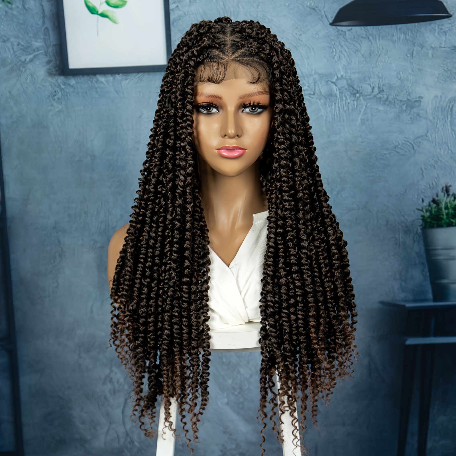 Passion twist wig, passion good twist braided wig, braided wig, Spring twist wig, Passion twist braid wig for black women, full lace, lace front