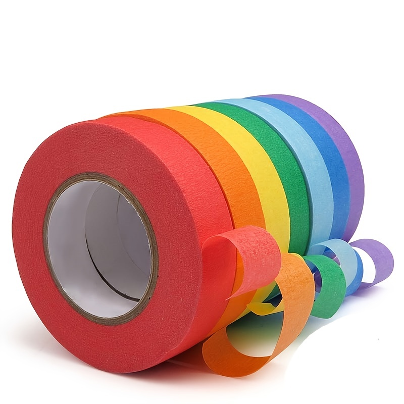 Color Beauty Paper Tape Art Masking Tape Diy Color Tape - Temu