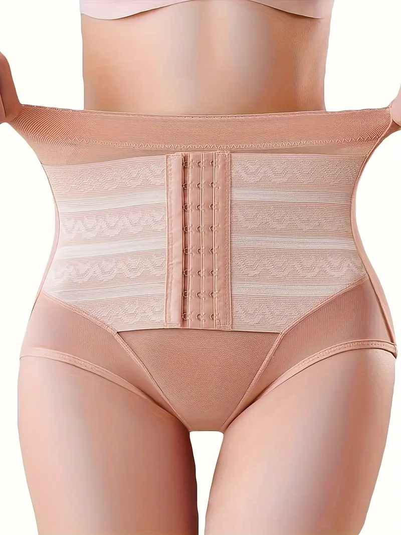 Colorblock Buckle Front High Waist Postpartum Shaping - Temu