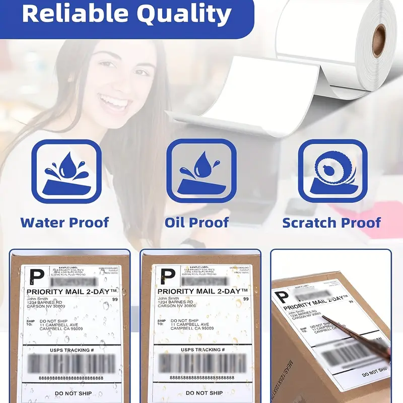  Itari 4x6 Shipping Labels, 4x6 Labels, Mailing Labels