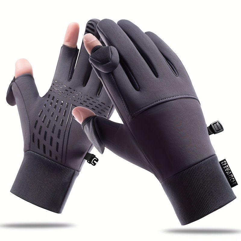 4 Pairs Fingerless Gloves for Men Women Touchscreen Fishing Driving Gloves  Hiking Gloves Fleece Lined Thermal Gloves Winter Skiing Bicycle Cycling