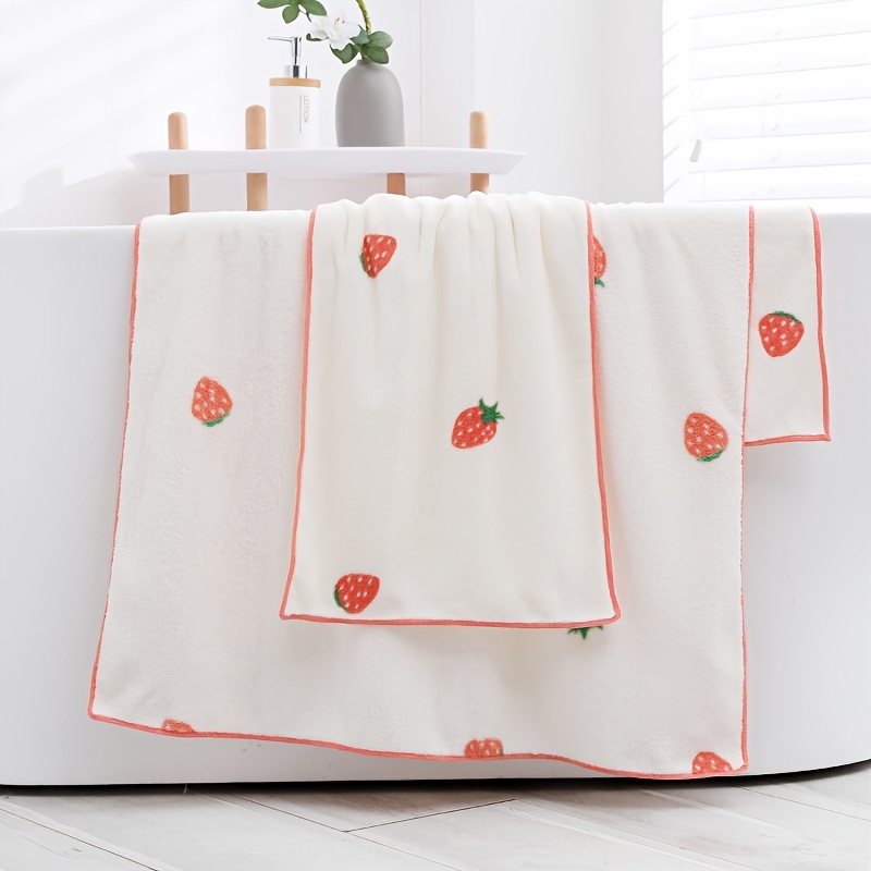 Soft And Absorbent Panda Hand Towel And Bath Towel Set - Temu