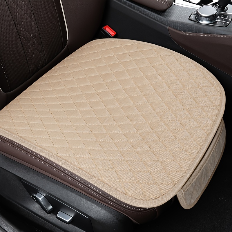 Universal Car Seat Cover Set, Front Linen Backrest Cushion, Car