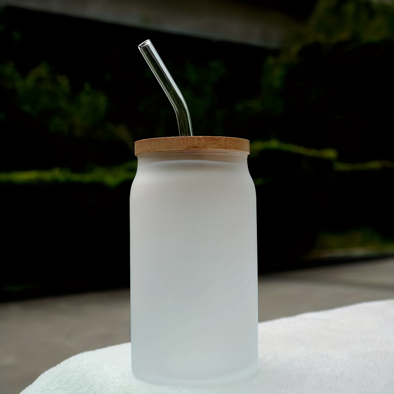 Bamboo Lid and Straw, Beer Can Glass, Iced Coffee Glass Lid, Beer Can Glass  Lid, Bamboo Lid, Iced Coffee Straw, Glass Straw, Plastic Straw -  Israel