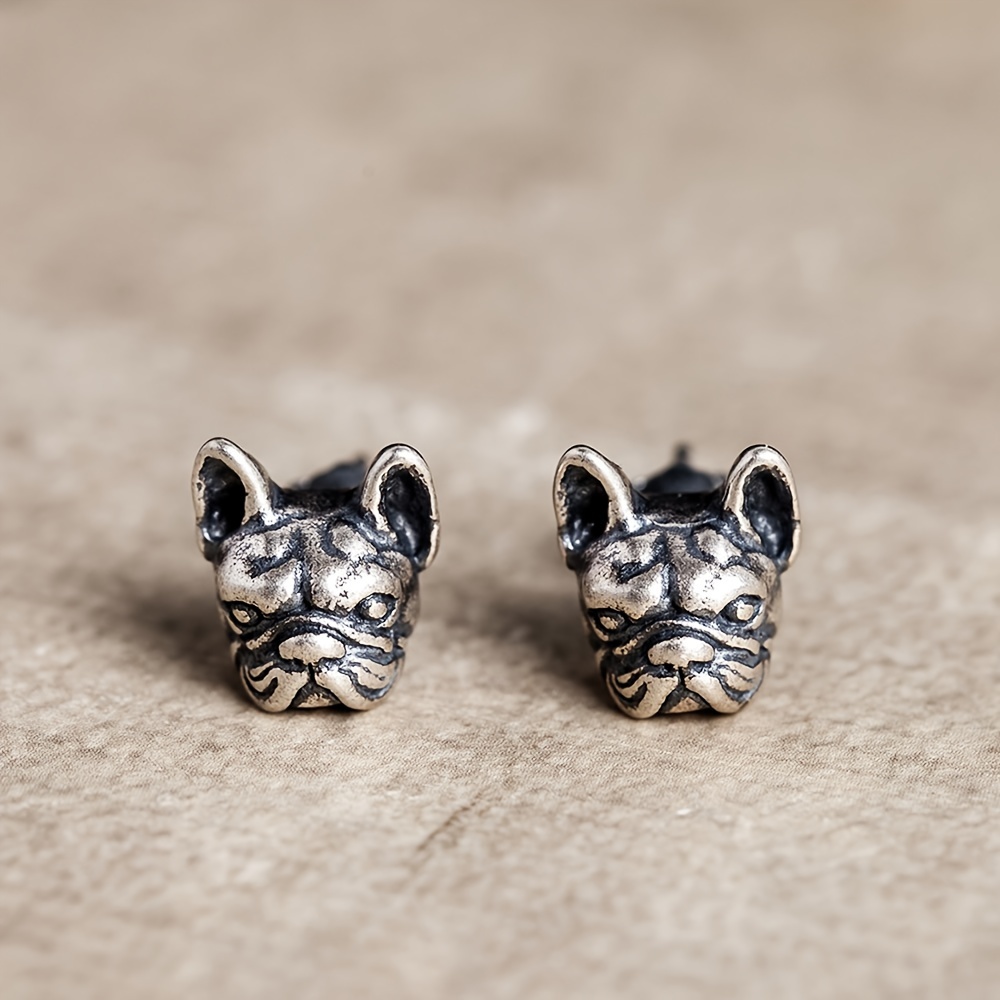 Bulldog earrings sale