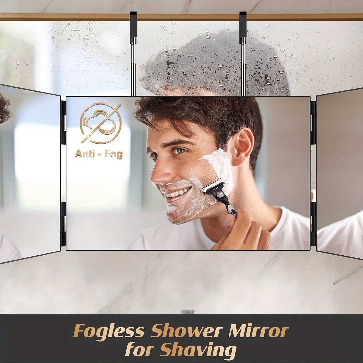 Hair Clipping Mirror 3 Way Mirror+10x Mirror 360 Degree - Temu