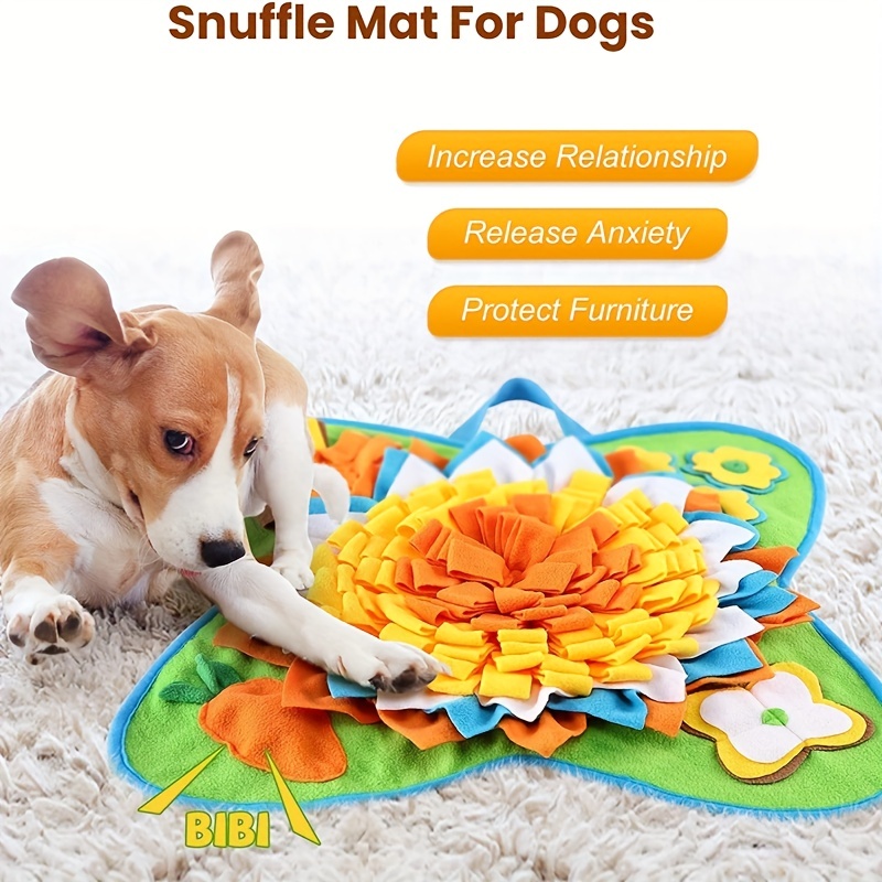 Snuffle Mat For Dog, Colorful Flowers Bones Pet Sniffing Training Blanket,  Durable Interactive Dog Puzzle Toys - Temu