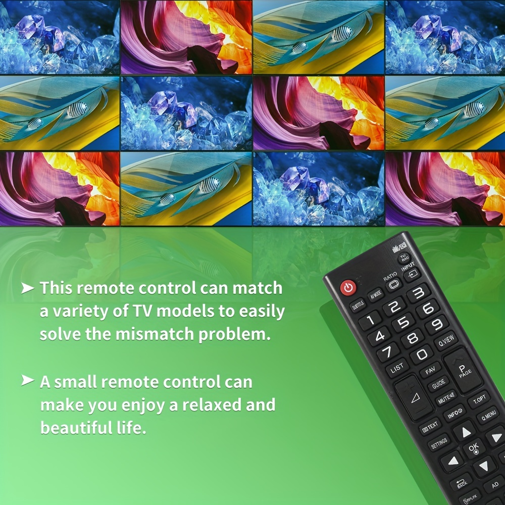 Mando a distancia de repuesto para LG TV AKB73715601, ajuste universal para  LG Smart TV 55LA690V 55LA691V 55LA860V 55LA868V 55LA960V