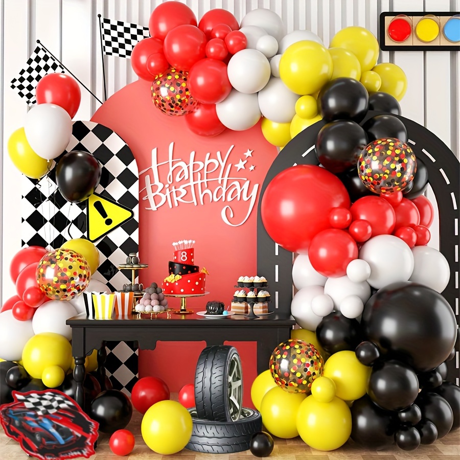 Decoración Cumpleaños Cars 3 años,Car Temáticos de Fiesta de Cumpleaños  Globos,Cars Aluminio Globos, con pancarta de feliz cumpleaños y manteles de  tema,para Decoración de Cumpleaños Fiesta : : Hogar y cocina