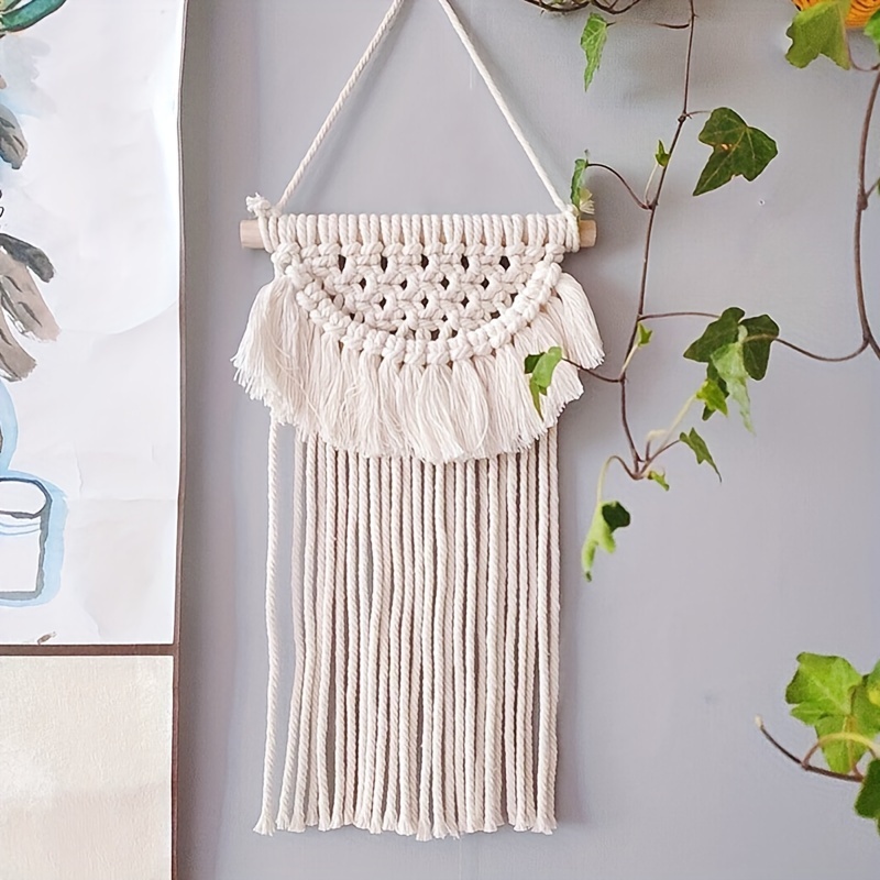 Mini Tassel Woven Tapestry Homestay Design Decoration Wall Temu