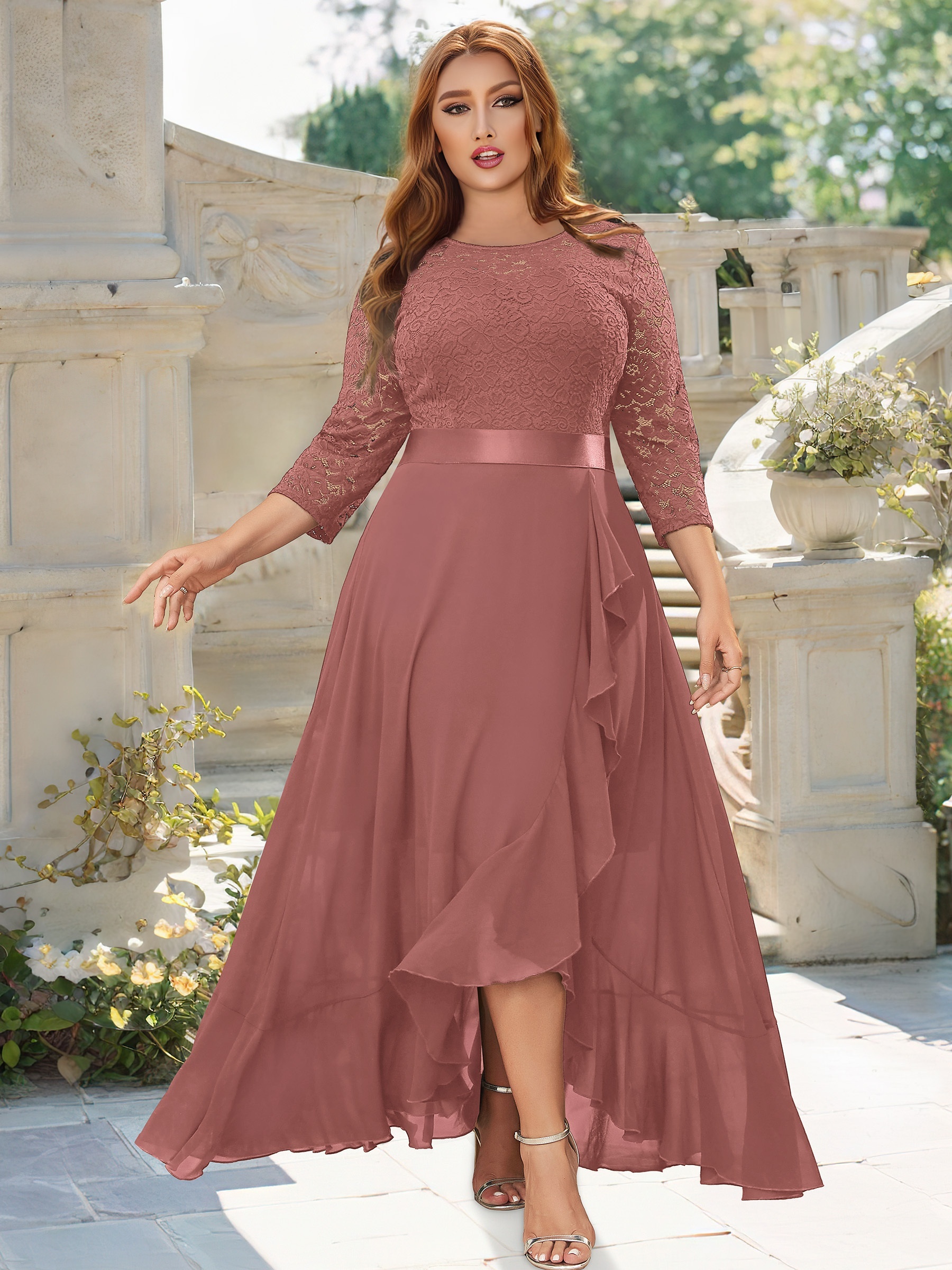 Pink Plus Size Dresses for Women