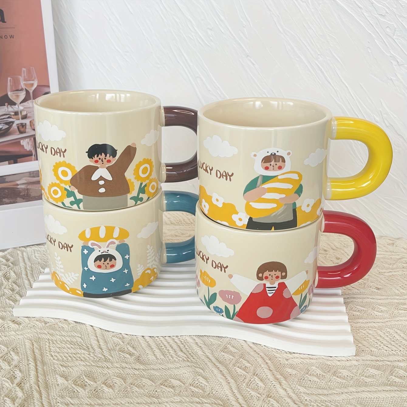 Fashion Print Mugs Coffee Cups Girl Aesthetic High Quality Home Creativity  Milk Mug Ceramic Art Stranger Things Mug Cute Cup - AliExpress