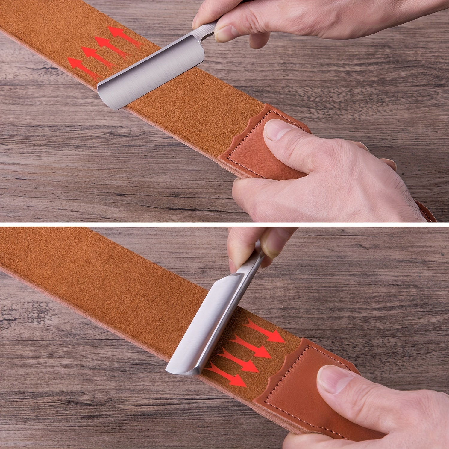 Barber Leather Straight Razor Sharpening Strop Shaving Strap Sharpening  Belt/xa