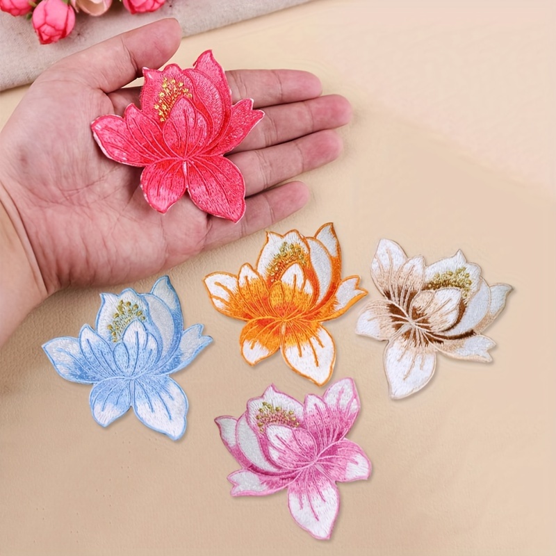  40pcs Butterfly and Flower Iron On Patches, Flower