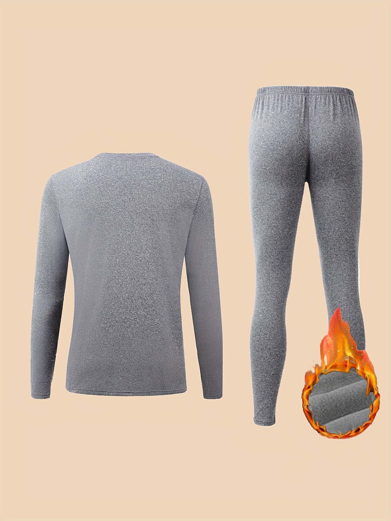 Heated Thermal Underwear for Men, Heated Long Underwear Johns Base