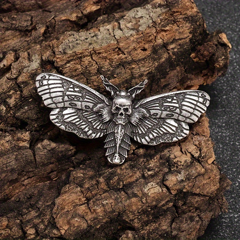 Large Skull Moth Brooch