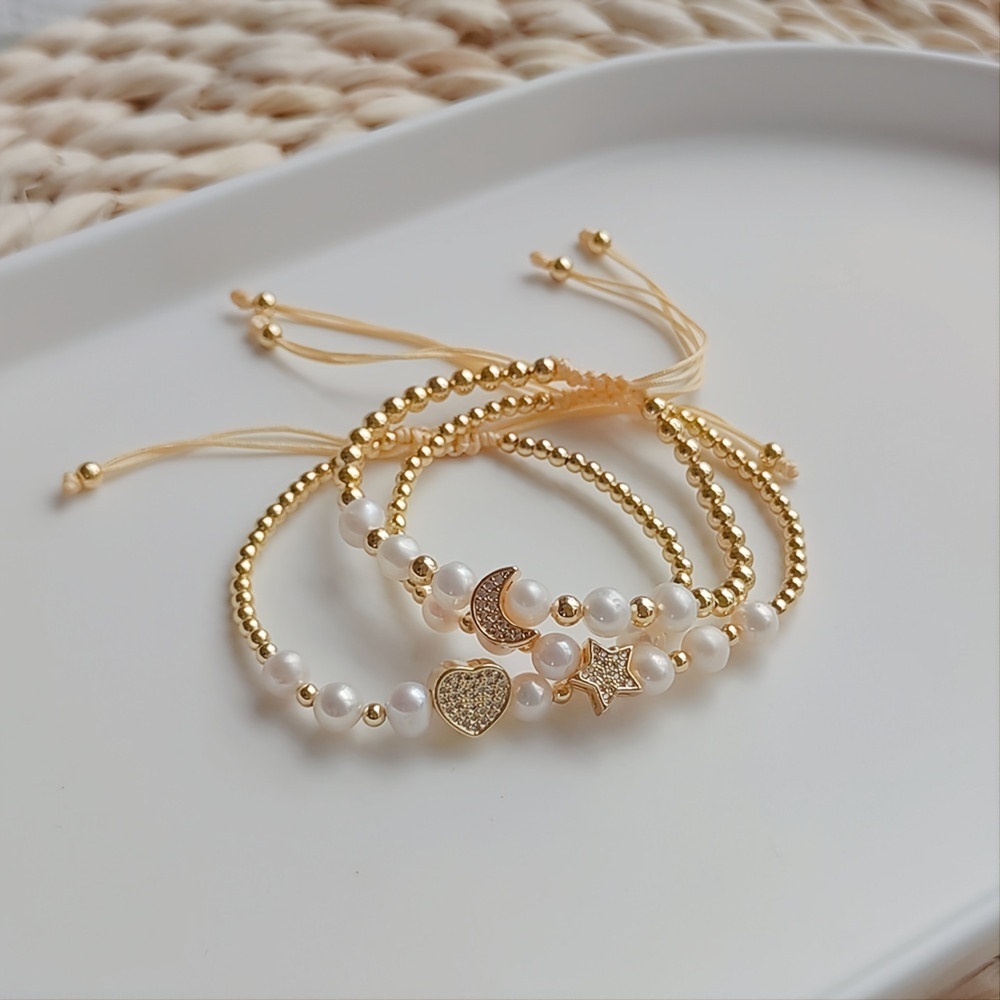 Cute Simple Moon Beads Suitable For Bracelets Necklaces - Temu