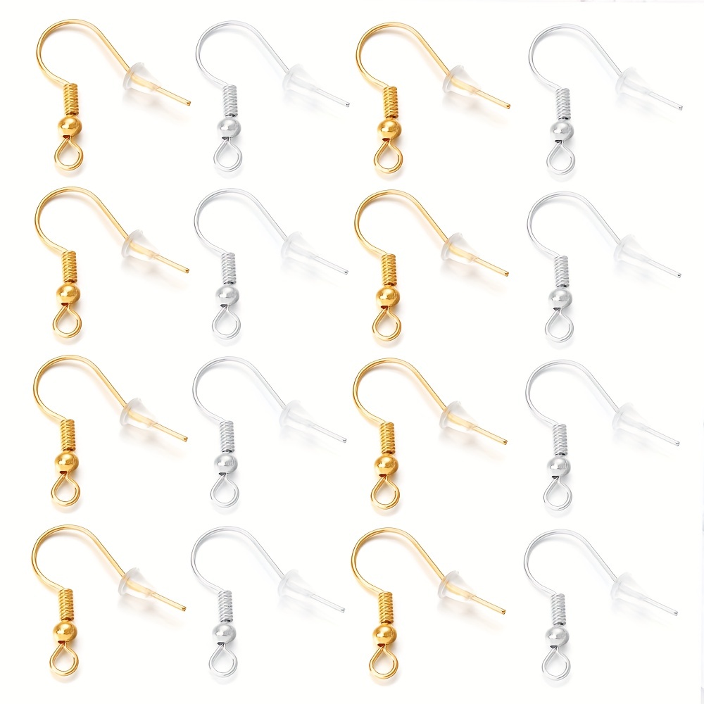 French Lever Earring Hooks Ear Wires Earrings Findings Diy - Temu