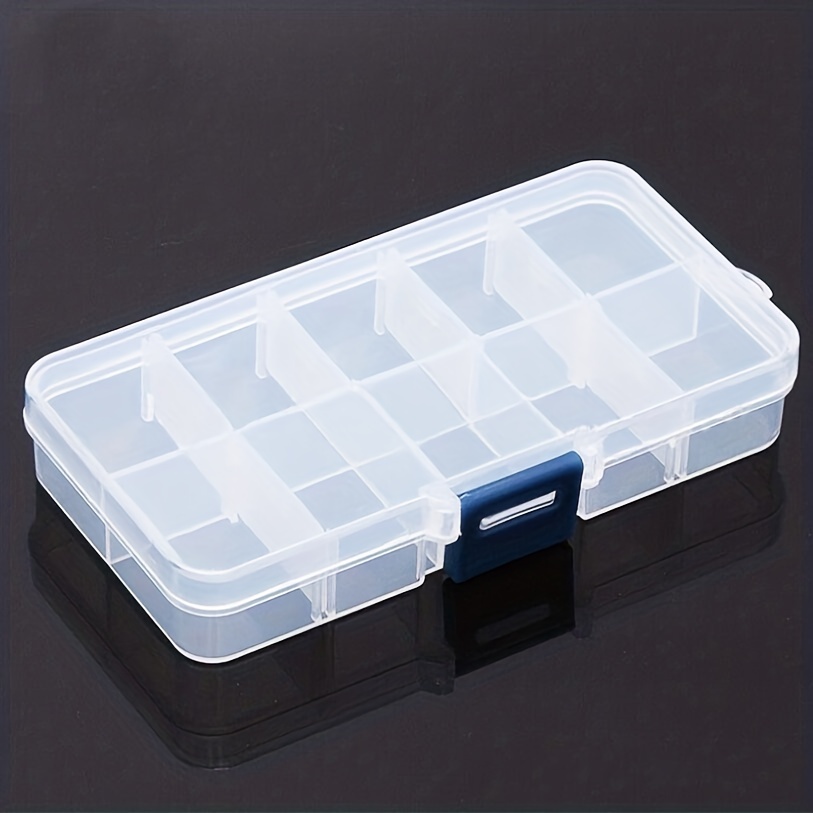 Transparent Sub grid Beaded Storage Box Large Capacity - Temu