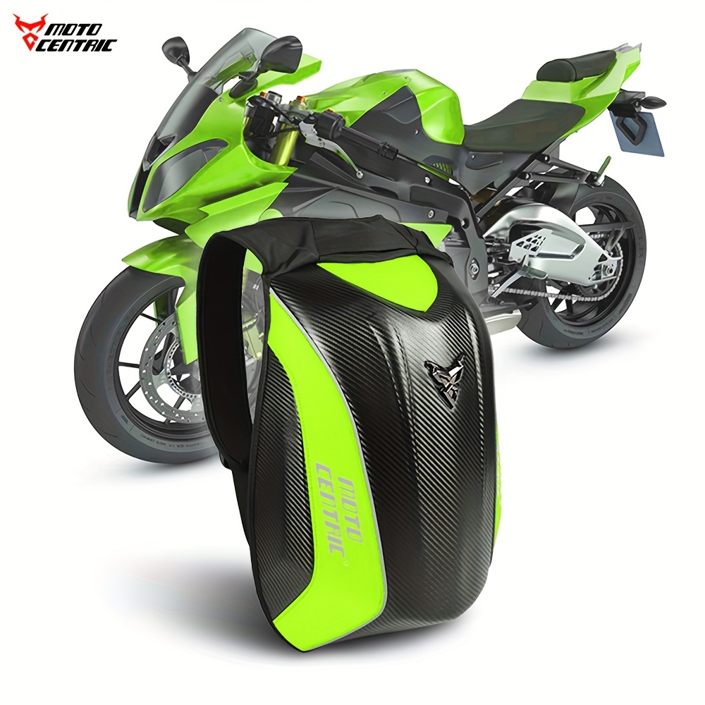 Motocentric Mochila Moto Casco Impermeable Fibra Carbono - Temu