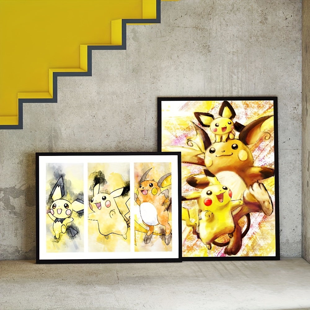 1pc Affiche Non Encadrée Art Mural D'anime Classique Japonais, Affiche  Pikachu Raichu Peinture Sur Toile De Décoration De Chambre Familiale  Moderne De Salon, Murale Cuadros Images, Impressions Artwork - Temu France