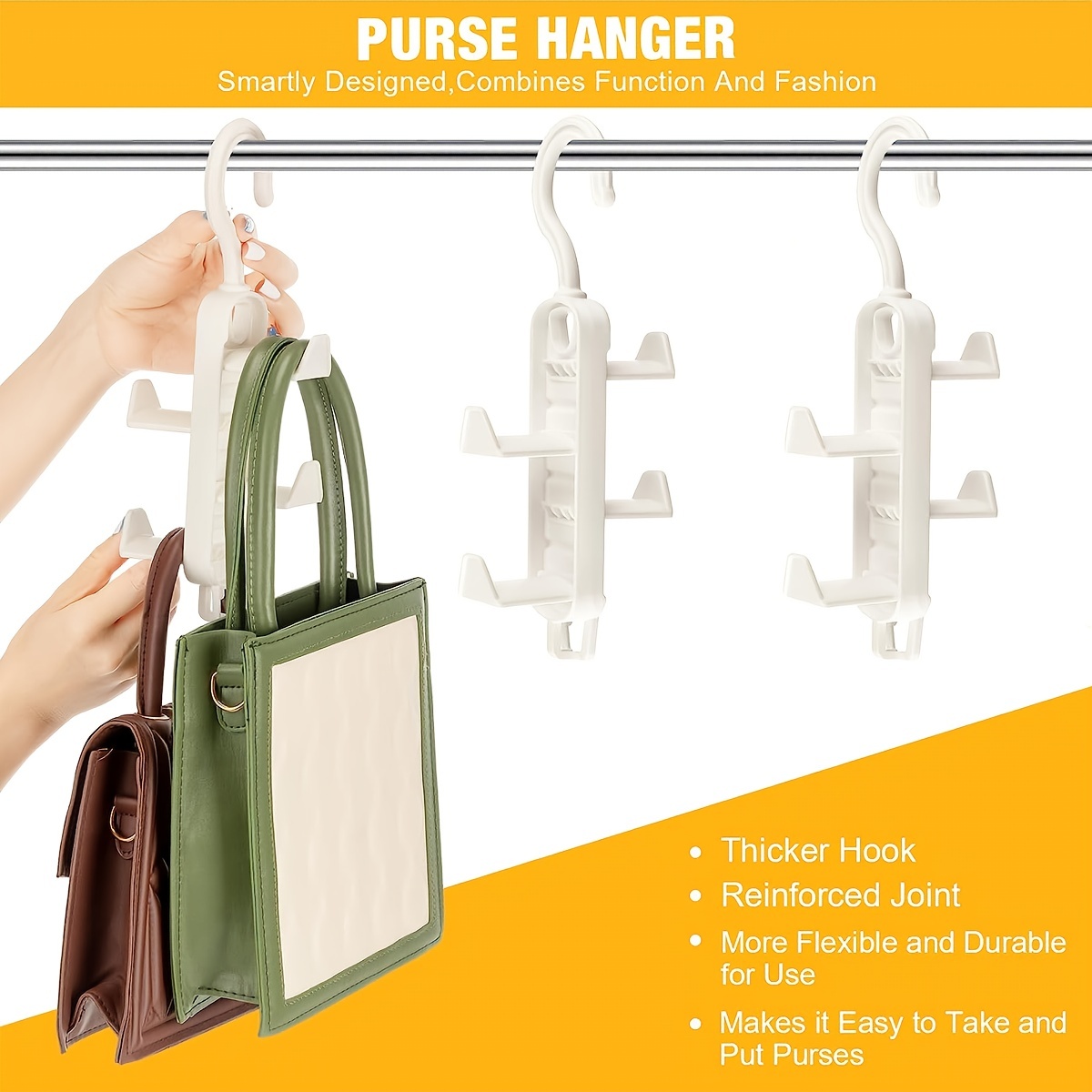 1pc Handbag Hanging Organizer Hanging Bag For Storage Handbag