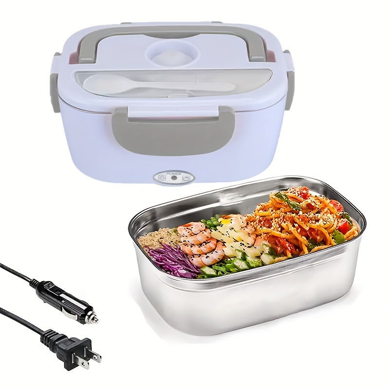 Electric Lunch Box - Fast Food Heater 3-In-1 Portable Food Warmer Lunch Box  for Car & Home 