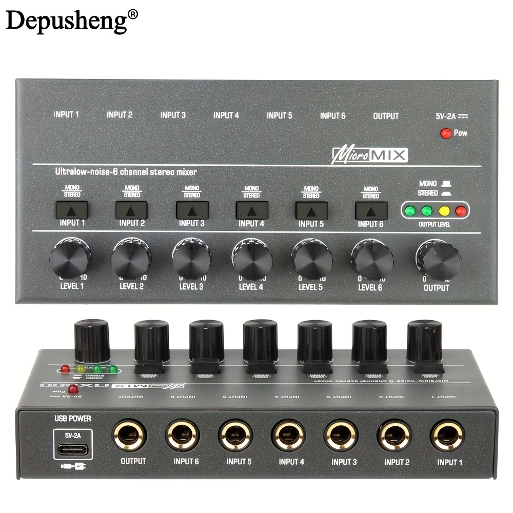 Mélangeur Audio Portable Depusheng HT7 Console De Mixage - Temu France