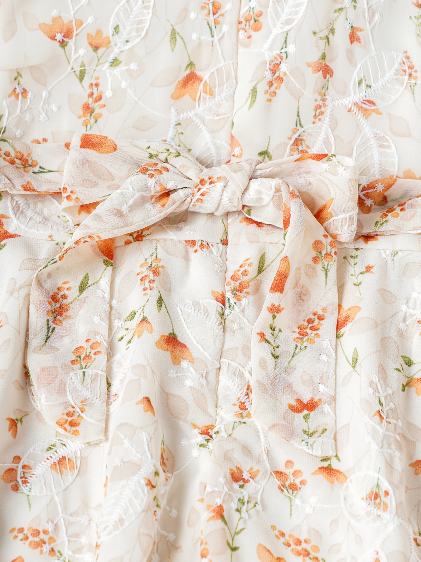 Girls Elegant Vintage Cheongsam Dress, Mandarin Collar Chiffon Floral