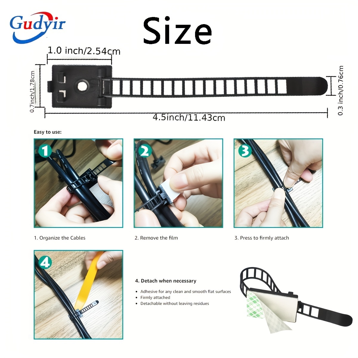 25 Stück Schreibtisch draht organizer Kabelbinder - Temu Austria