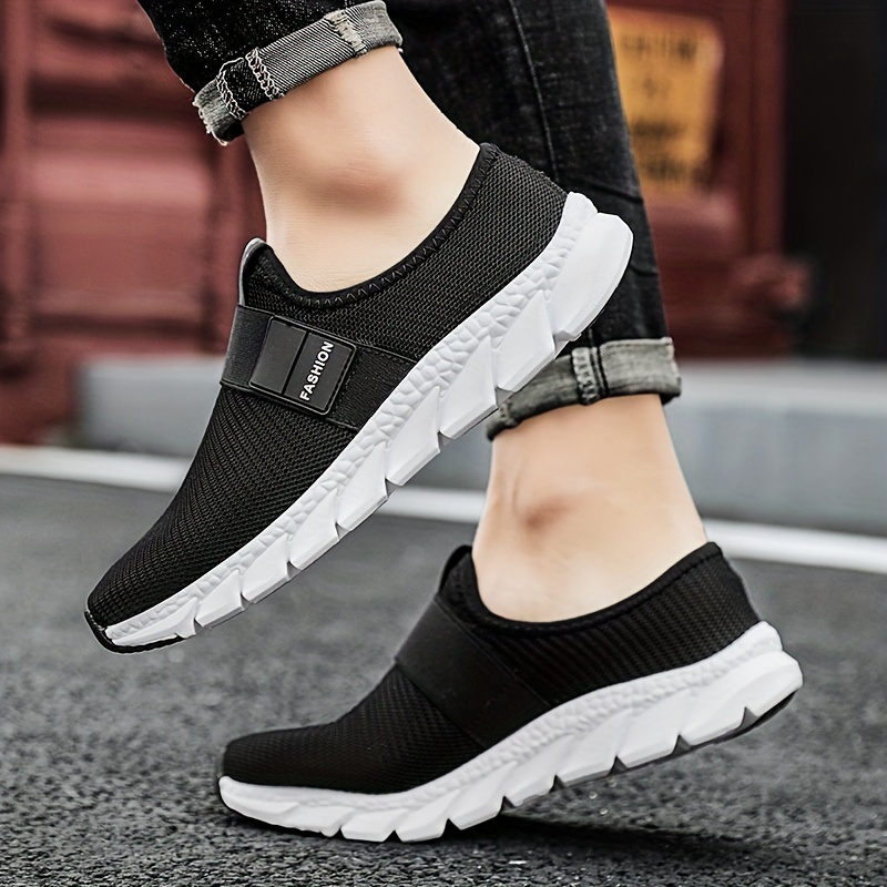 Men's Slip on Sneakers Lightweight Mesh Athletic Shoes