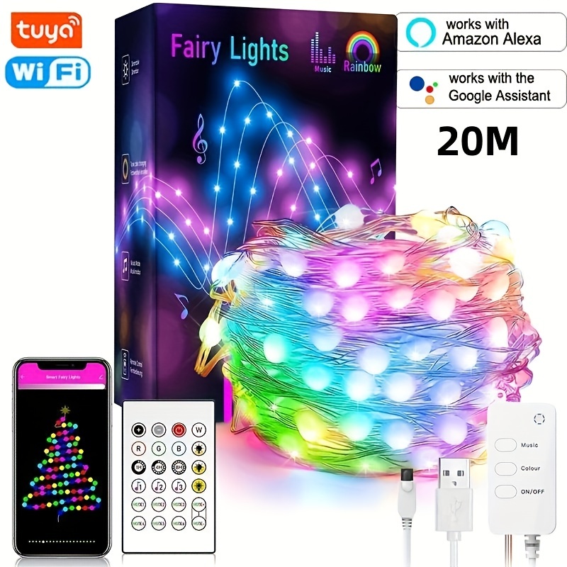 Christmas LED Fairy Light Smart Tuya RGB Wifi/Bluetooth Control