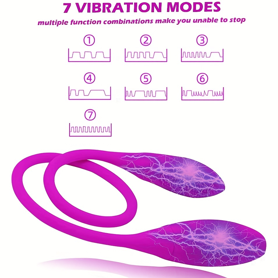 1pc female vibrator clitoral anal vibration stimulation prostate stimulation 2 in 1 clitoral anal g spot prostate vibrator 7 frequency vibration mode couple two person pleasure suitable for beginner couples toys 3