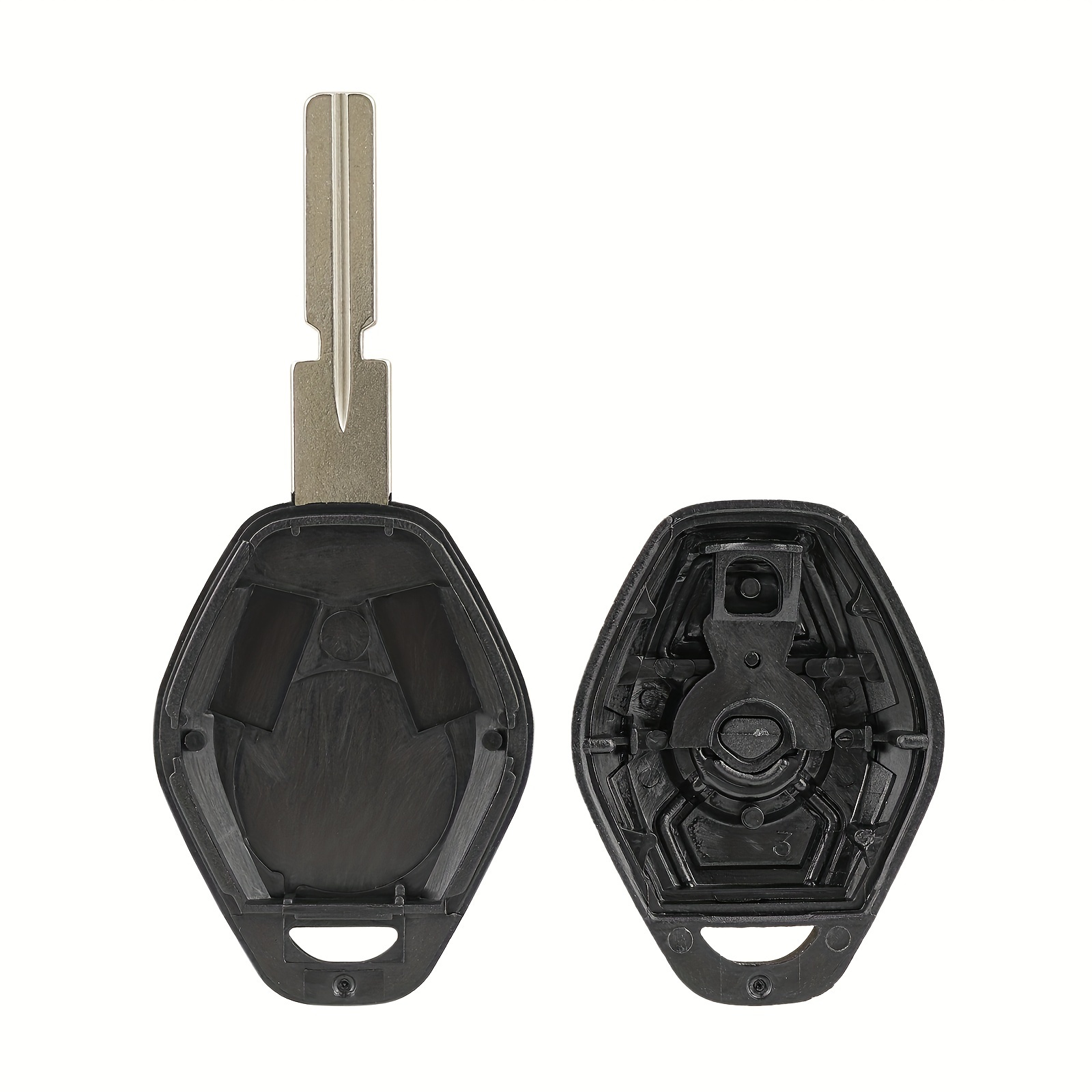 Cubierta de llave remota para llave de diamante BMW Serie E E38 E39 E46  Z3/Z4 E83 E53 Diamond Remote Key (gris brillante)