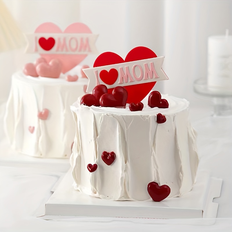 1pc Love Heart Cake Decoration Birthday Cake Decoration Birthday ...