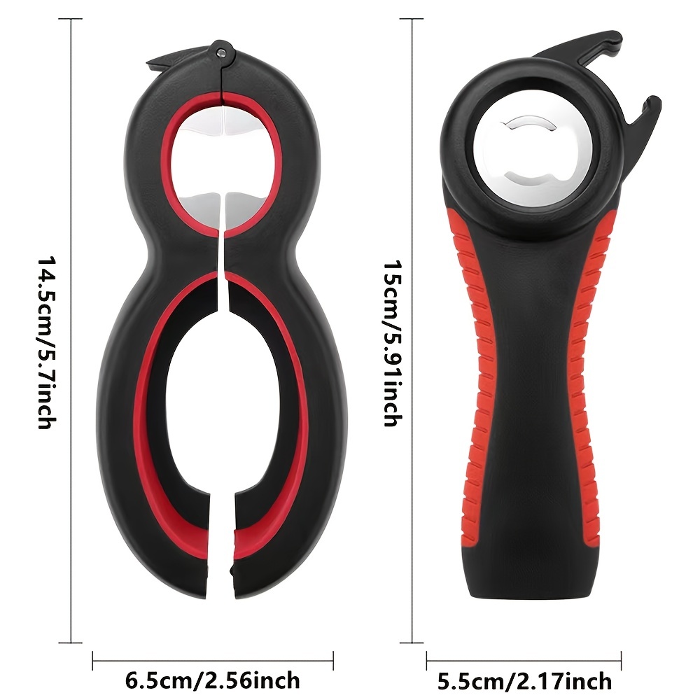 6 in 1 Multi Function Bottle Opener Tool Jar Opener Gripper Pull