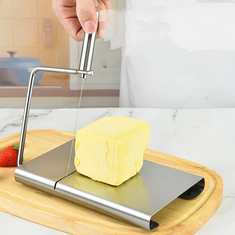 Cheese Slicer Cutter Board Stainless Steel Wire Cutting Hand Tool Kitchen  US