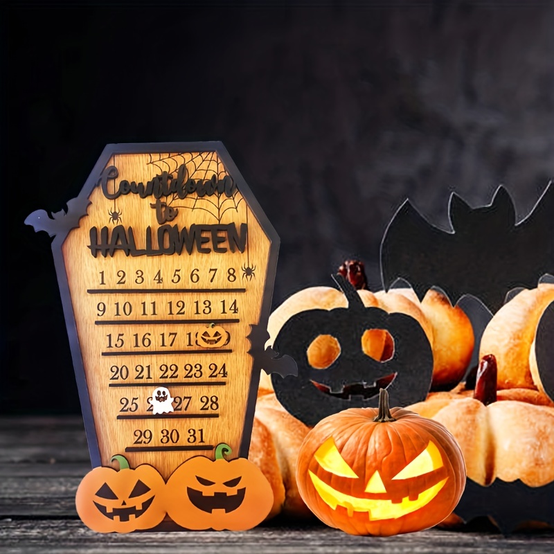 New Wooden Halloween Decoration Ornament Halloween Countdown ...