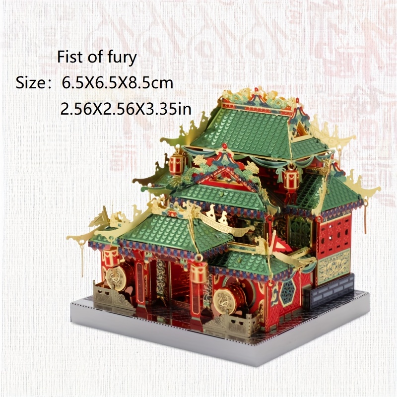 Stainless Steel Metal Glue free 3d Diy Puzzle: Chinese Style - Temu Mexico